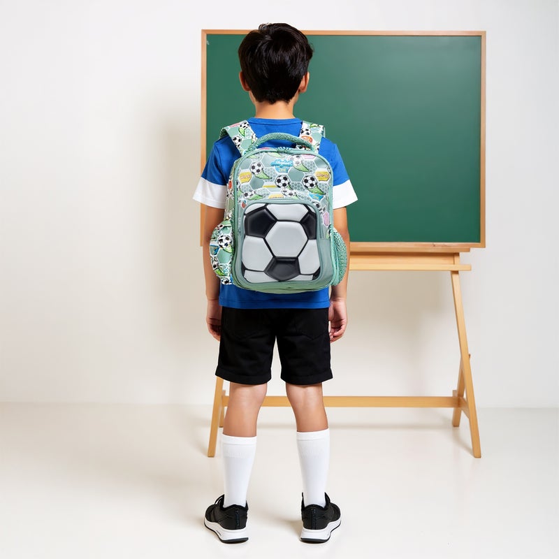 Skylar 3D Football Print Backpack for Kids - Image 2